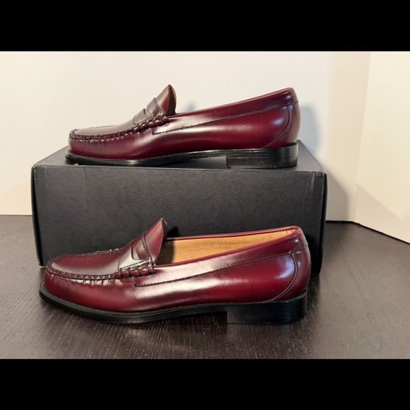 G.H. Bass Originals Larson Weejuns® Penny Loafer Leather Shoes Wine Mens 8D main image 14